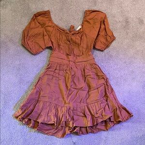 Charming Rust Mini Dress